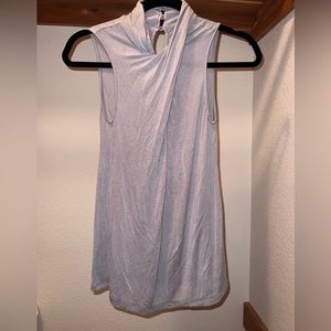 Front Twist Mock Turtle Neck